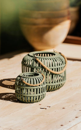 Farol Portavelas Olive